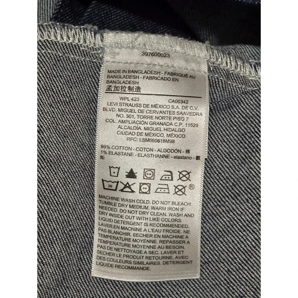 Levi Strauss & Co Signature Denim Trucker Jacket Size 2XL Dark Blue